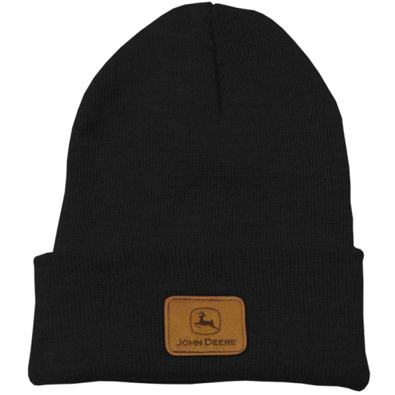 Black Beanie John Deere