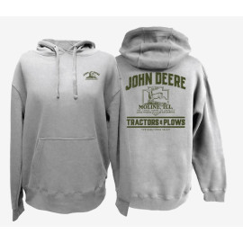 Hooded Sweatshirt with 'tractors and plows' logo