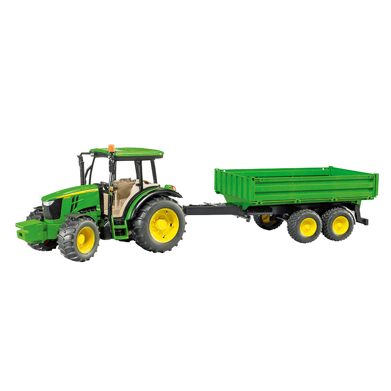 John Deere Tractor 5115M with Tipping Trailer