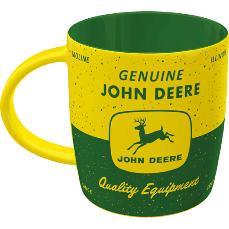 Yellow and Green Ceramic Mug
