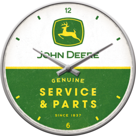Wall Clock "John Deere - Service & Parts"