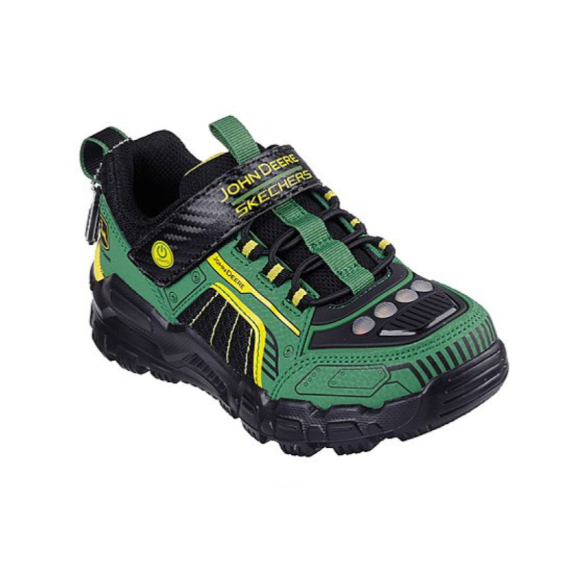 John Deere Lighted Skechers W/ Tractor Upper Details